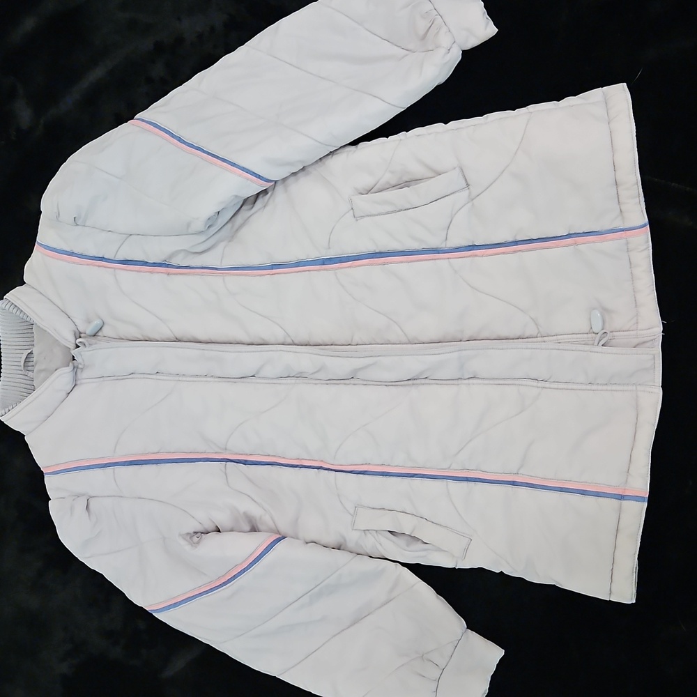 EUC Vintage 80s Headliners Gray Quilted Jacket - Sz M